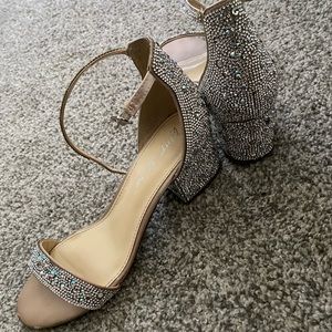 Betsey Johnson Champagne Wedding Heels